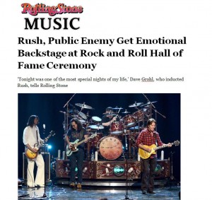 Rush, Public Enemy Get Emotional Backstage at Rock and Roll Hall of Fame Ceremony