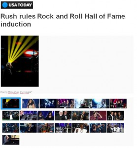 Rush rules Rock and Roll Hall of Fame induction