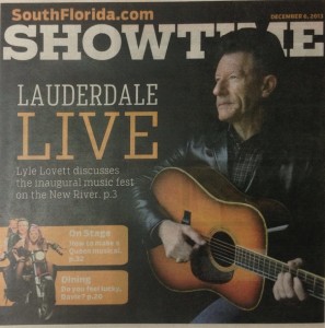 Lauderdale Live’s Lyle Lovett — Sun Sentinel cover