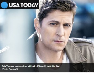 USA TODAY: Rob Thomas headed for Great Unknown Tour