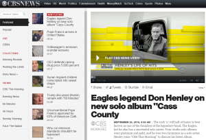 CBS NEWS: Eagles legend Don Henley on new solo album “Cass County