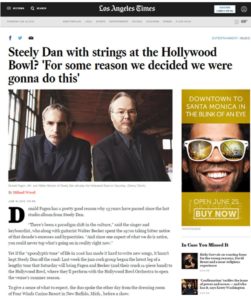 LA TIMES: Steely Dan at the Hollywood Bowl