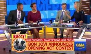 GOOD MORNING AMERICA: Bon Jovi Invites Bands to Audition to Become Opening Act