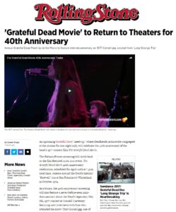 ‘Grateful Dead Movie’ to Return to Theaters for 40th Anniversary