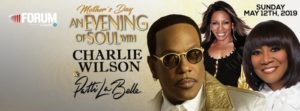 Charlie Wilson, Patti LaBelle, and Stephanie Mills in “An Evening of Soul” at the Forum May 12