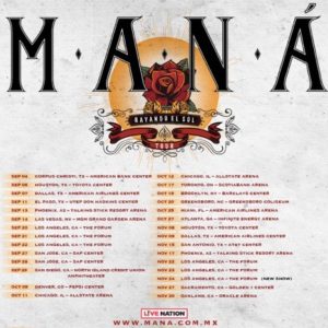 Maná Adds Sixth Show at the Forum on November 24