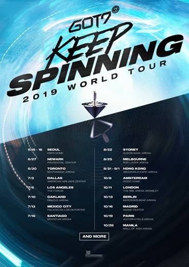 GOT7 'KEEP SPINNING' World Tour Coming to the Forum July 6 | SCOOP 