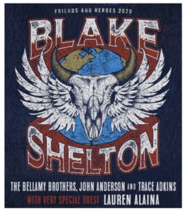 Blake Shelton “Friends and Heroes 2020” Coming to the Forum March 7