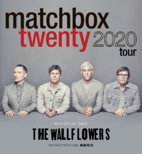 MATCHBOX TWENTY ANNOUNCES 2020 SUMMER TOUR  WITH SPECIAL GUEST THE WALLFLOWERS﻿